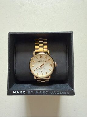 Marc by Marc Jacobs Gold and White Women's Bracelet Watch